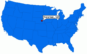 Monroe location map