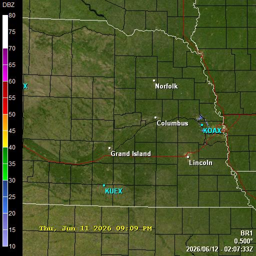 GRLevel3 radar from NWS station KOAX